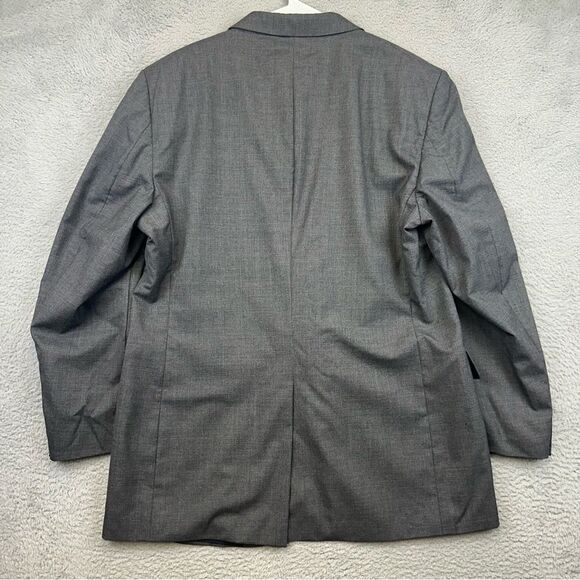 Jos A Bank Blazer Mens 44L Gray Wool 2 Button Sports Coat Office Business Casual - Picture 4 of 16